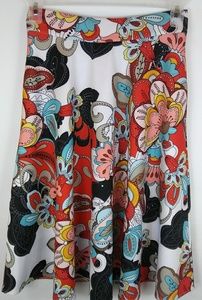New York & Company Multi-Color A-Line Skirt, (Pood